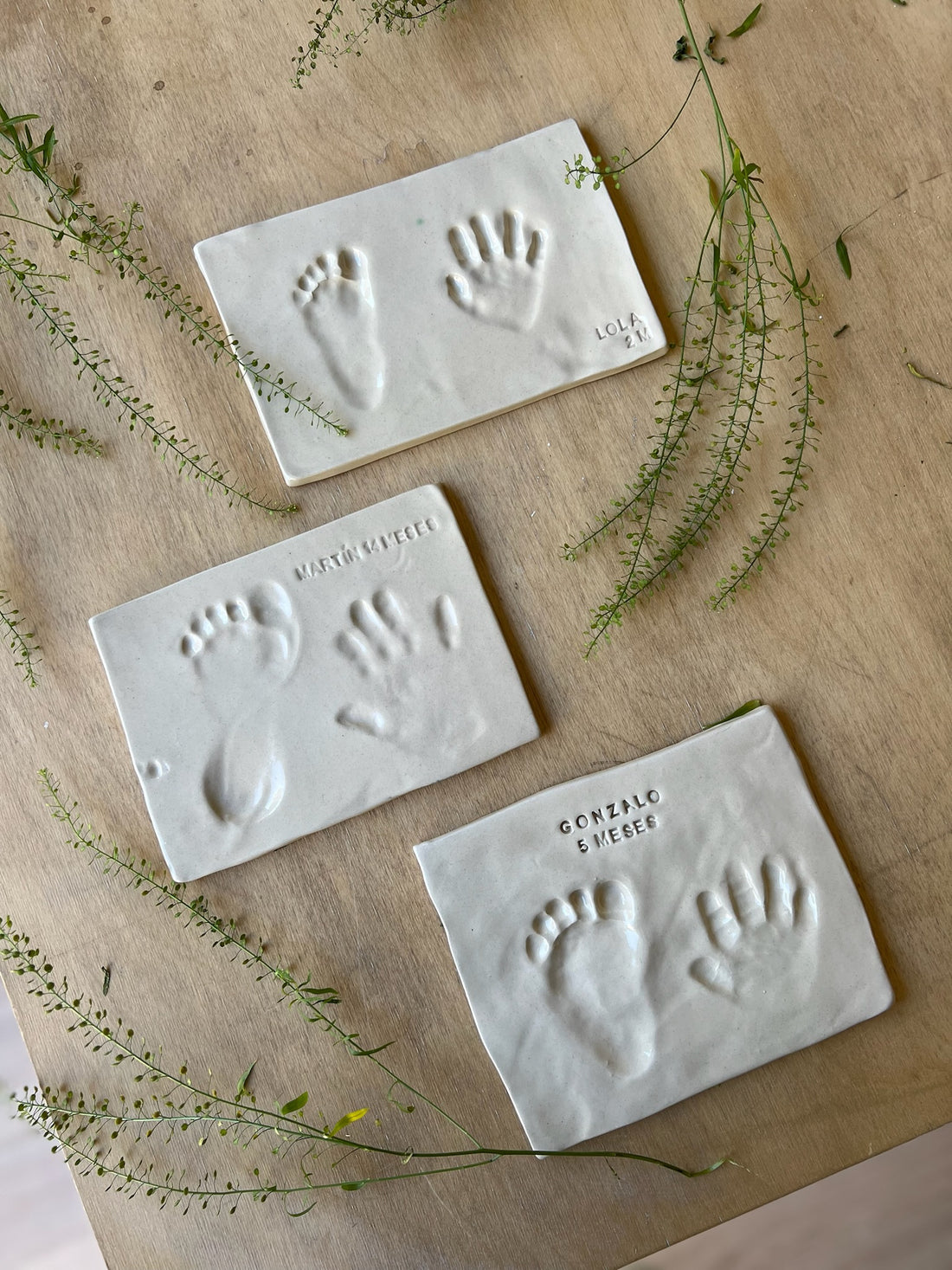 HUELLAS BEBÉ DE CERÁMICA
