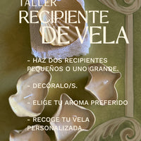 TALLER RECIPIENTE DE VELA EN CERÁMICA MADRID