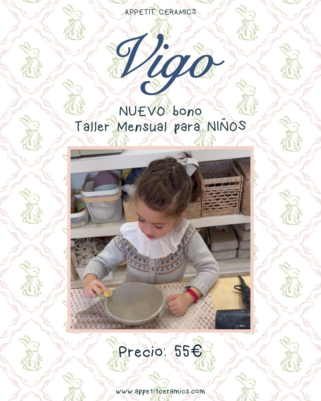 CLASES DE CERÁMICA SEMANALES NIÑOS VIGO